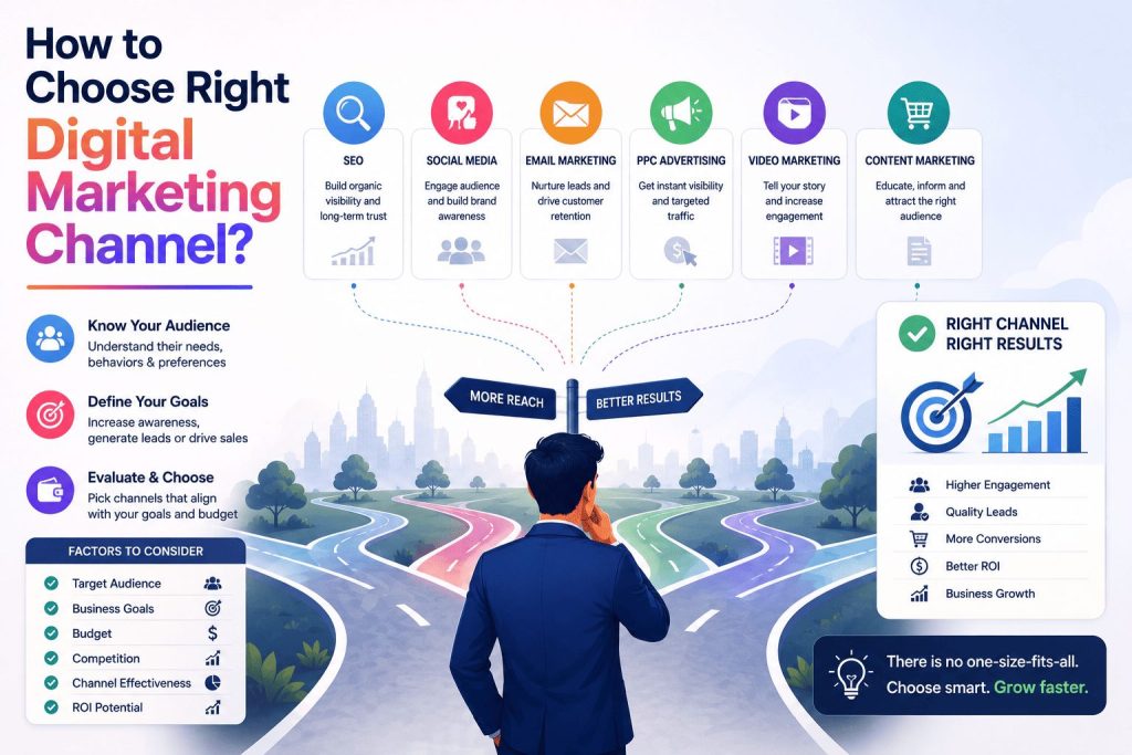 how to choose right digital marketing channel