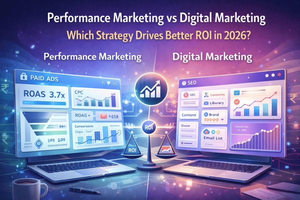 digital marketing versus performance marketing