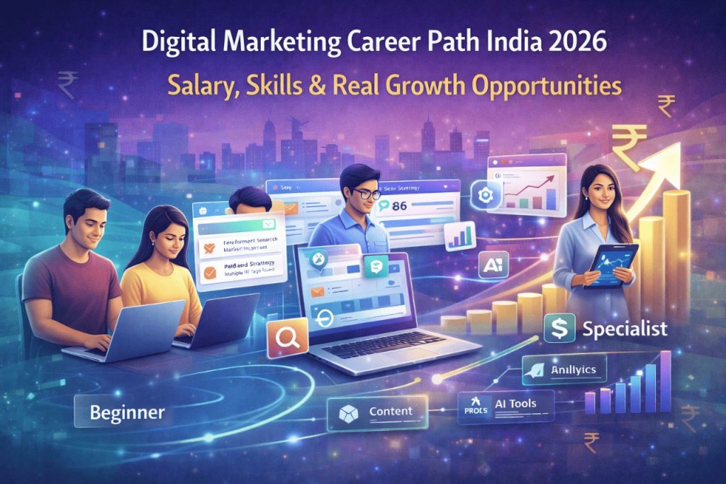 digital marketing career path india 2026
