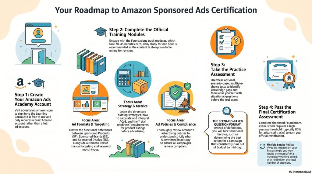 amazon sponsored ads certification roadmap