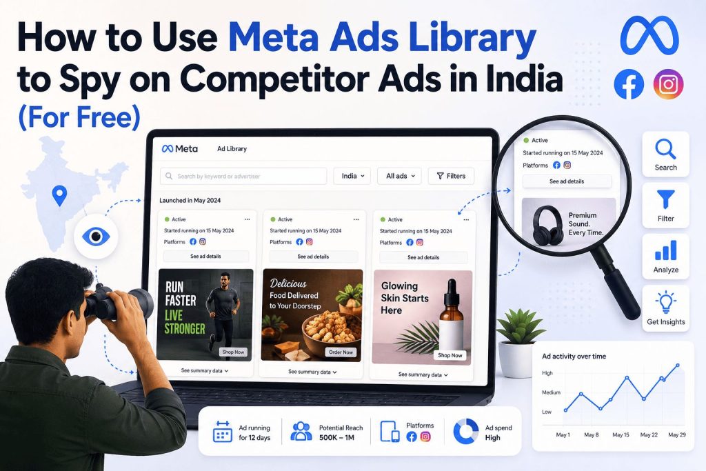 using meta ads library for spying competitors