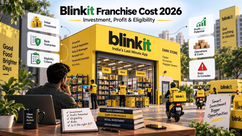blinkit franchise cost