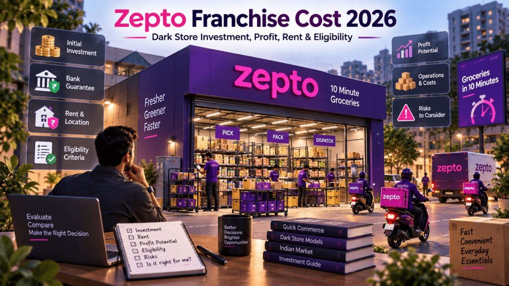 zepto franchise cost