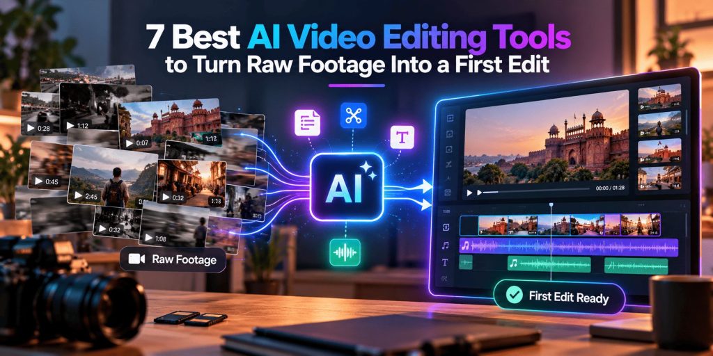 7 best ai video editing tools to convert raw footage into first edit